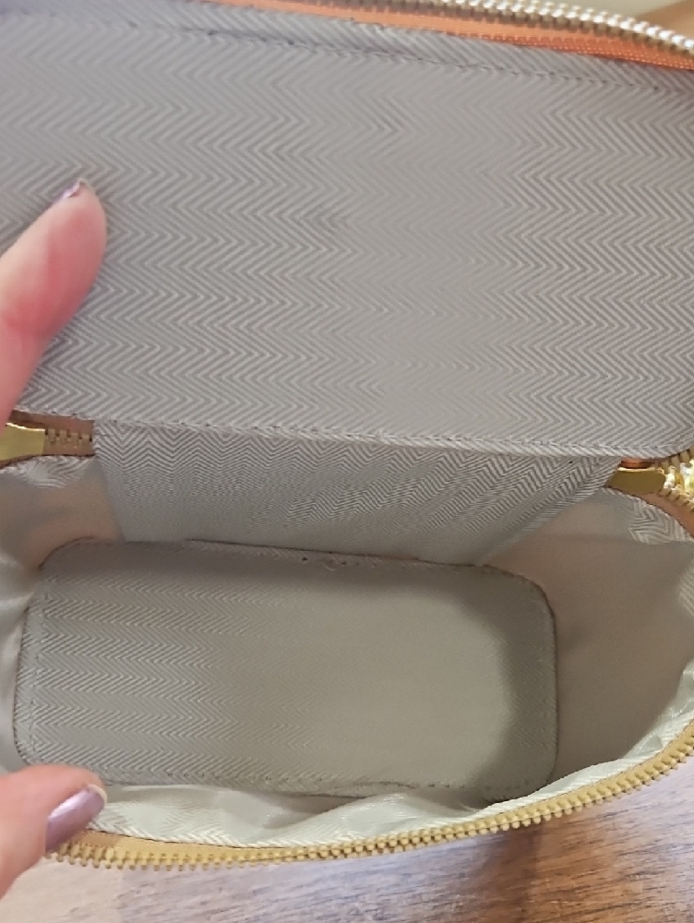 Woven Straw Top-Handle Shoulder Bag in Cream and Tan - Picture 8 of 17